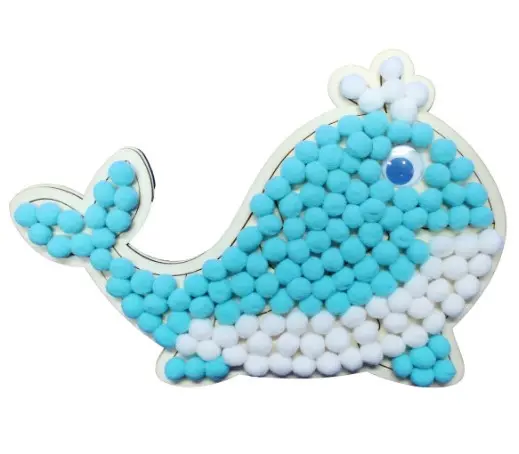 Plastøyne selvklebende Ø7 - 30  mm, 500 stk 