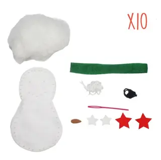 Snømann sysett 10 stk