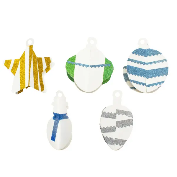 Washitape glitter B15 mm, 6 stk 