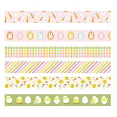 Washitape påske 6 stk x 10 m