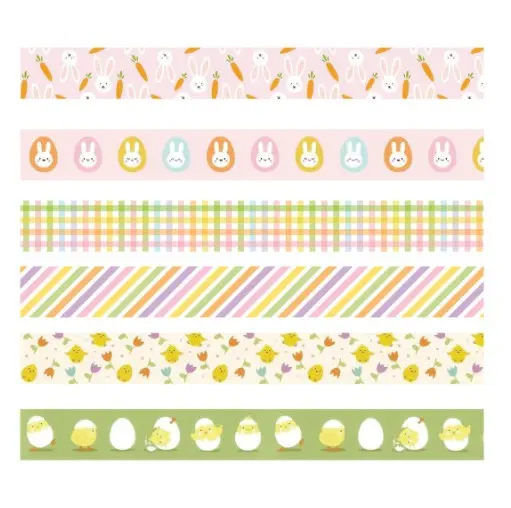 Washitape påske 6 stk x 10 m 