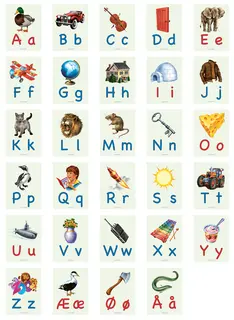 Bokstavplansjer B24 x H32 cm, 29 stk