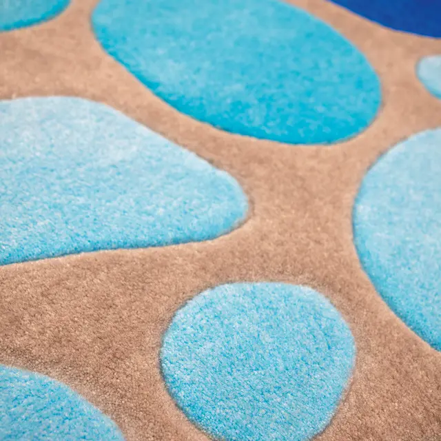 Vanndråpe gulvteppe L200 x B200 cm 