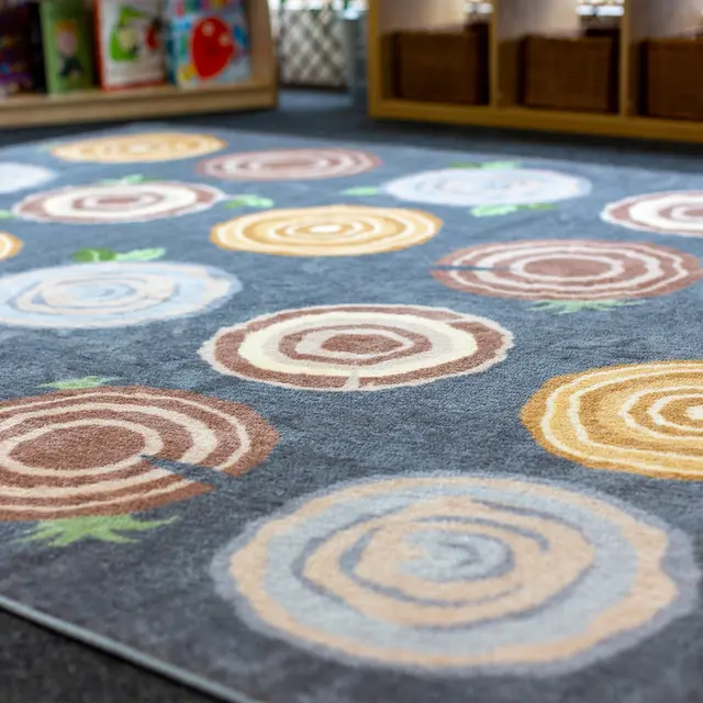 Trestubbe gulvteppe L200 x B300 cm 