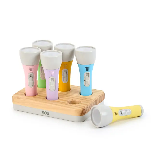 Fargeskiftende lommelykter 6 stk 