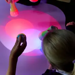 Fargeskiftende lommelykter 6 stk