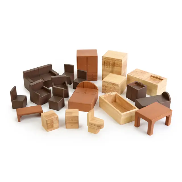 Gigant dukkehusmøbler 20 deler 