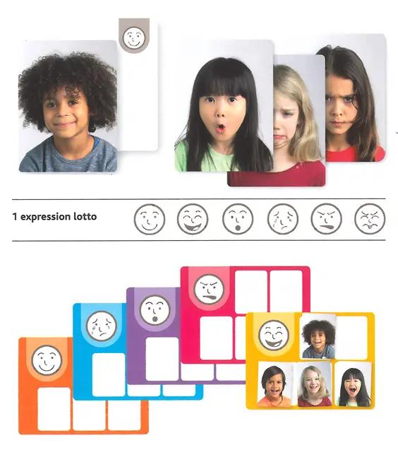 Fotokort følelser Spill fra 3 år 