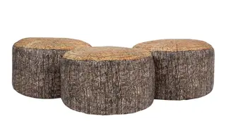Stubbe puff liten 3 stk, Ø38 cm