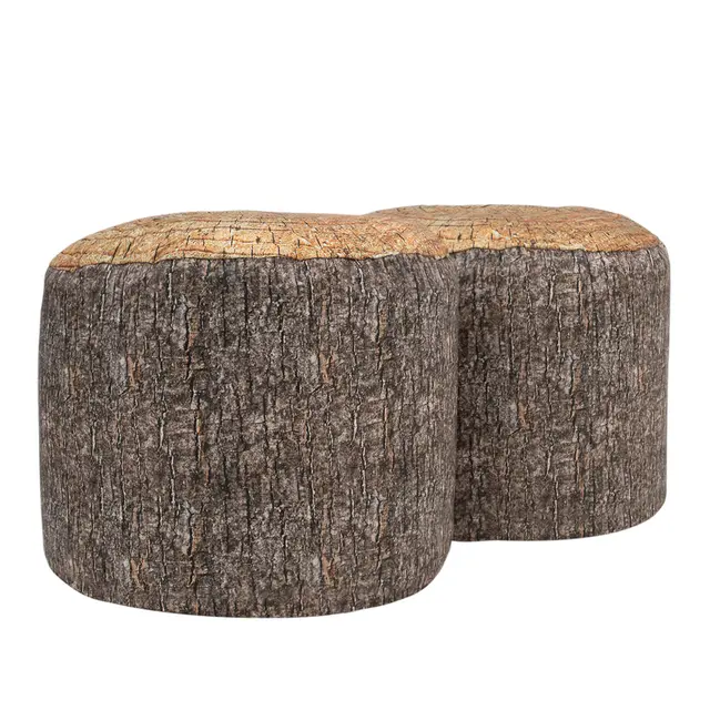 Stubbe puff stor 2 stk, Ø45 cm 