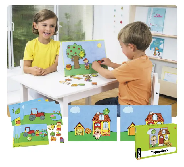 Topoprimo språklek 24 oppgaver, 16 figurer, 4 bakgrunnsark 