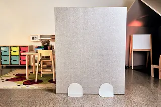 Lydabsorberende skillevegg grå 1200 x 1500 x 80 mm