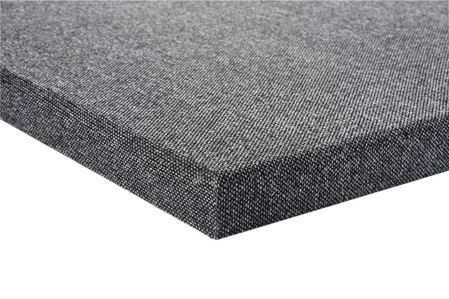 Lydabsorberende skillevegg mørk grå 1200 x 1500 x 80 mm 