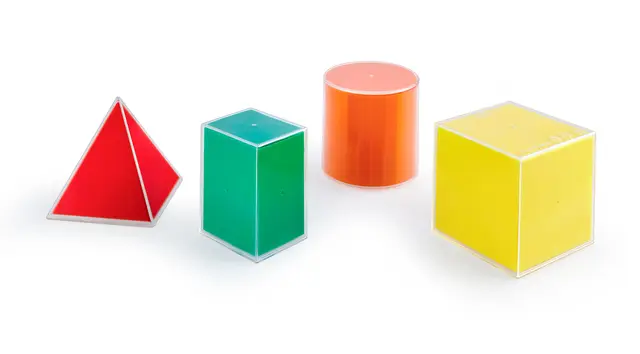 Geometriske utbrettbare former 4+4 stk 