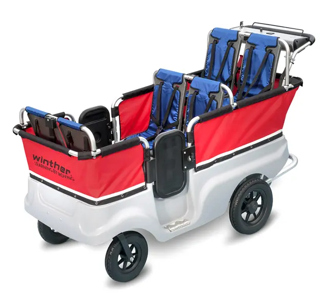 Turtle el barnebuss med 6 seter L175 x B75 cm 