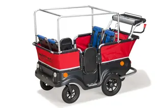 Turtle el barnebuss med 4 seter L155 x B75 cm