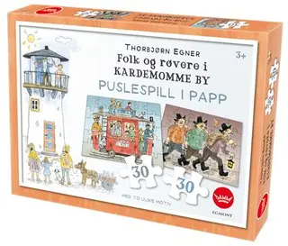 Puslespill Kardemommeby 2 x 30 brikker 