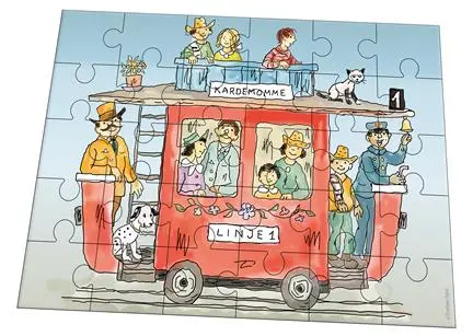 Puslespill Kardemommeby 2 x 30 brikker 