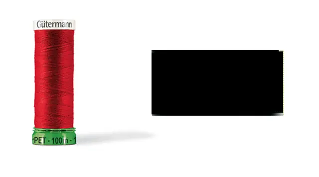 Gütermann sytråd polyester sort 100 m 