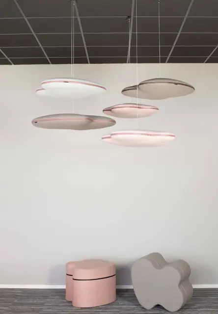 Hang over lydabsorbent Lys grå B60 x H10 cm 