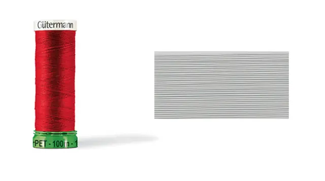Gütermann sytråd polyester lysgrå 100 m 