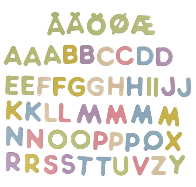 Micki magnetbokstaver i tre H3 cm, 53 stk 