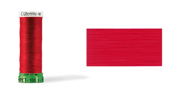 Gütermann sytråd polyester rød 100 m 