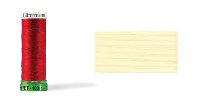 Gütermann sytråd polyester lysgul 100 m 