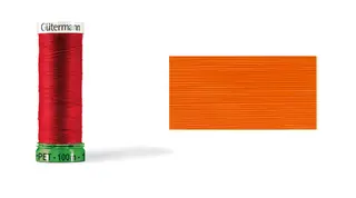 Gütermann sytråd polyester orange 100 m