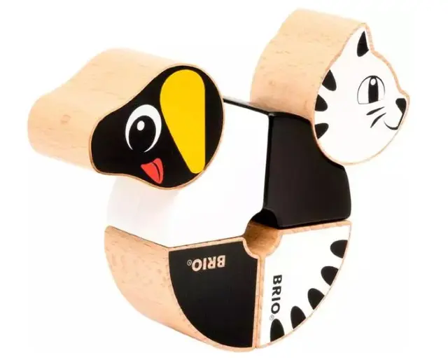 Brio magnetisk katt og hund 