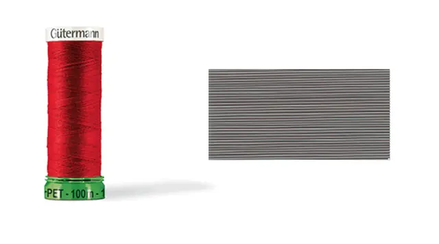 Gütermann sytråd polyester mellomgrå 100 m 