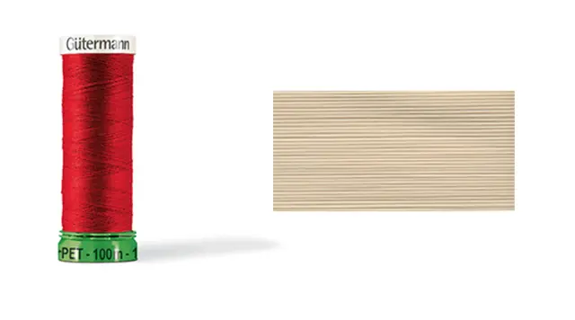 Gütermann sytråd polyester beige 100 m 