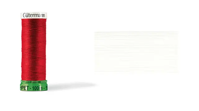Gütermann sytråd polyester hvit 100 m 