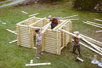 Småtømrern startpakke Skole, 300 stokker 