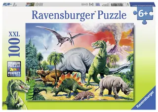 Puslespill dinosuarer 100 brikker