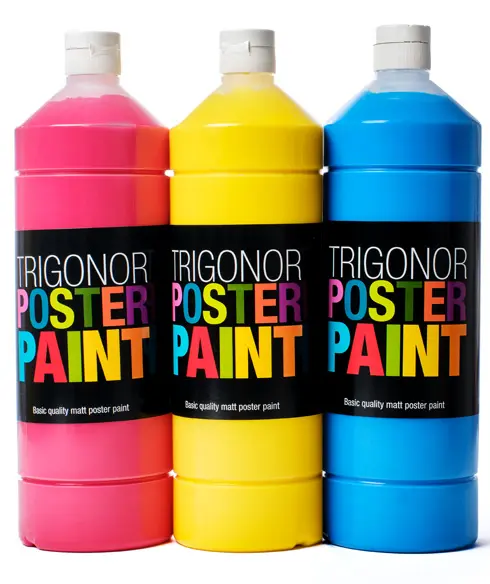 Trigonor maling primærfarger 3 stk x 1 liter 