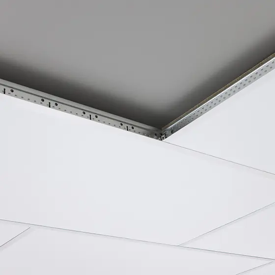 Slugger akustikkplate 600 x 1200 x 40 mm, hvit 