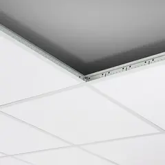 Hygiene akustikkplate 600 x 600 x 15 mm, hvit, A-kant