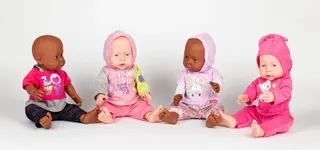 Rosy dukkeklær 4 sett, str 37-43 cm