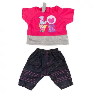 Rosy dukkeklær Str 37-43 cm, 4 sett