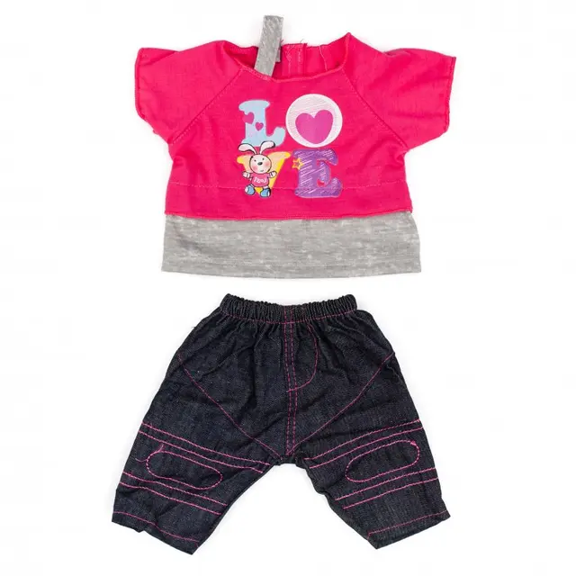 Rosy dukkeklær Str 37-43 cm, 4 sett 