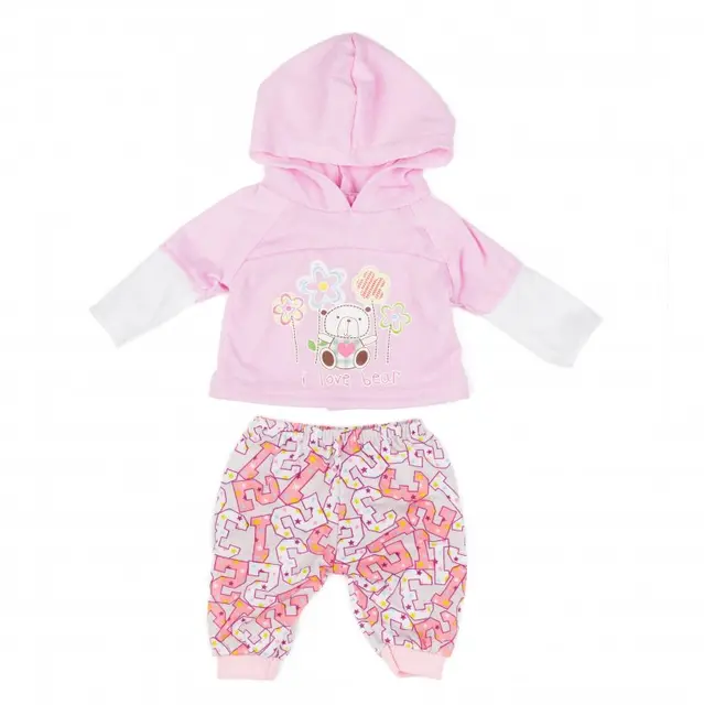 Rosy dukkeklær Str 37-43 cm, 4 sett 