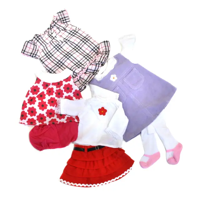 Lilly dukkeklær str 37-43 cm 4 sett 