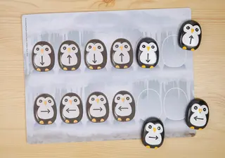 Pingviner kodesteiner aktivitetskort