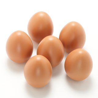 Egg i stein L6 cm, 6 stk