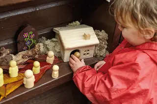 Mennesker i stein L5-7 cm, 9 stk