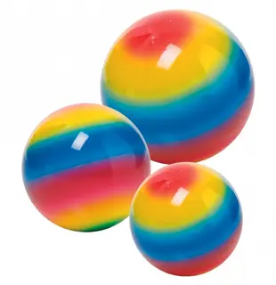 Plastballer regnbue 6 stk