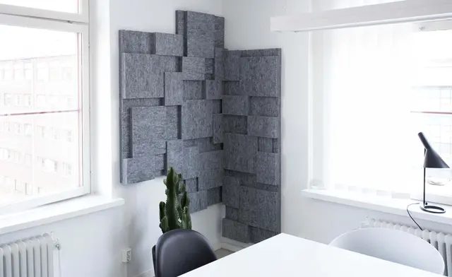 Nivå Raw akustikkplate hvit 593 x 593 mm 