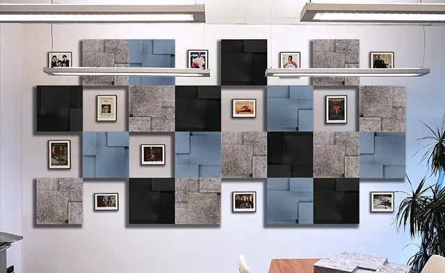 Nivå akustikkplate Hush grå 593 x 593 mm 