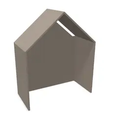 Half a Hut lys brun B188 x D90 x H227 cm